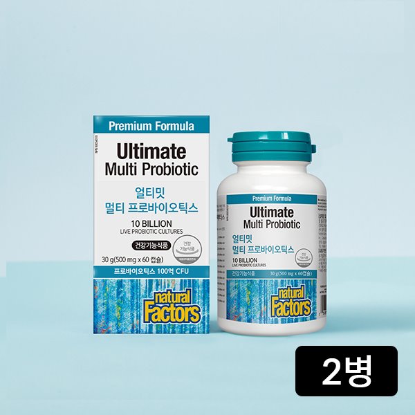 [네추럴팩터스] 얼티밋 멀티 프로바이오틱스 2병/유산균/하루한캡슐/4개월분